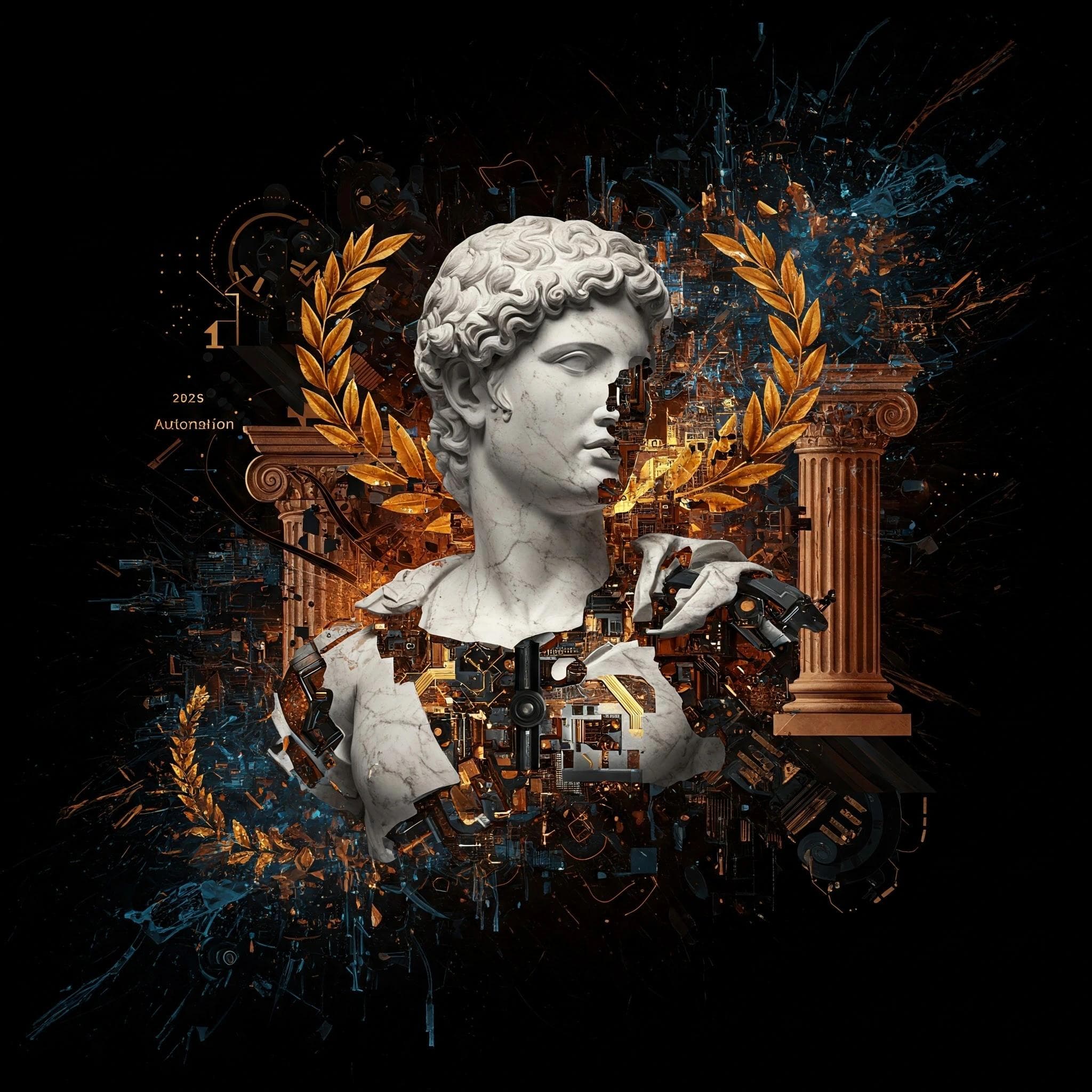 abstract hand with clouds